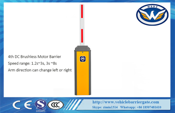 Puerta sin cepillo ajustable de la barrera del vehículo del motor RFID de la barrera 24V DC del tráfico por carretera de la velocidad