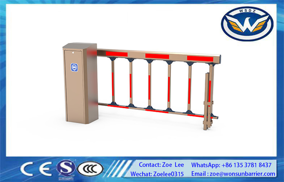 1.5s-6s Velocidad ajustable DC Puerta de barrera de estacionamiento sin escobillas para control de acceso en color dorado