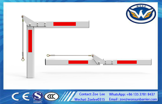 90° Brazo de barrera plegable para puerta de barrera automática con LED