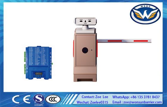 Puerta de barrera automática de 750W adaptada para estaciones de peaje de carreteras.