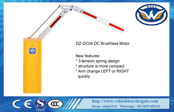 Motor sin cepillo automático plegable del brazo DC24V de la barrera los 6m del auge de la seguridad para el sistema del estacionamiento