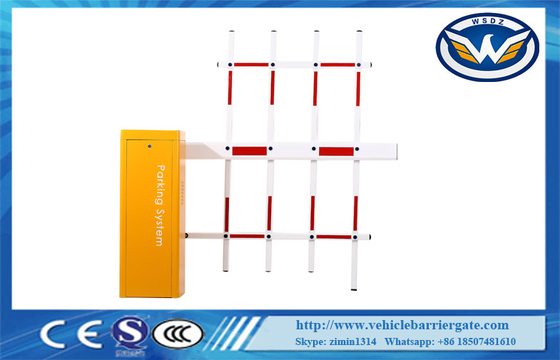 Barrera inteligente de tres brazos de valla DC24V Velocidad del motor sin escobillas ajustable de 1,5 segundos a 6 segundos